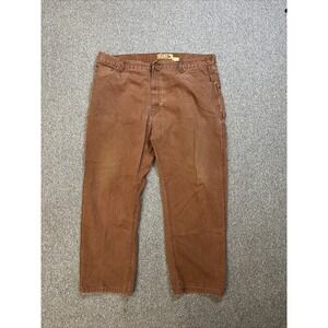 Berne Work Pants Men 44x32 Brown Workwear Grunge Distressed Outdoors